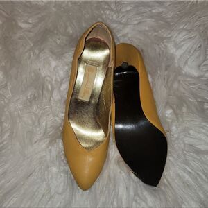 🆕️👠Vintage Jewel Box Yellow Pumps, Sz 8.5
